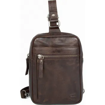 Černá pánská kožená taška přes rameno SPIKES & SPARROW