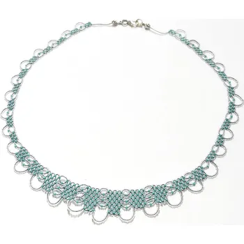Náhrdelník Náhrdelník z malých korálků tyrkysový - Design link 0002021