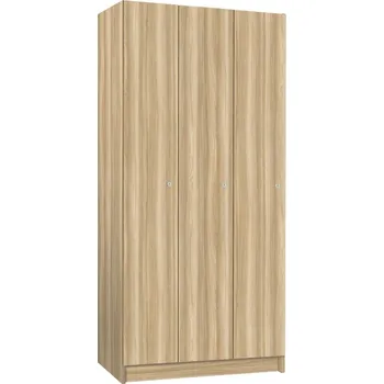 TRITON šatní skříň lamino 3-dveřová T1970, dekor jasan Blonde Surfside + doprava zdarma