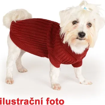 Obleček pro psa Svetr Lisabon bordó 30 cm
