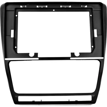 ISO redukce 2DIN Rámeček pro Škoda Octavia II s kabeláží a CANBUS - Černý