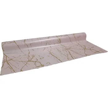 Stuha Floristická fólie 50cm x 9,1m mramorový design 33 světle růžová