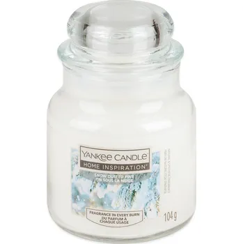 Svíčka Yankee Candle Snow Dusty Pine