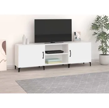 Televizní stolek vidaXL TV skříňka 150 x 30 x 50 cm kompozitní dřevo [812633] Barva: Bílá