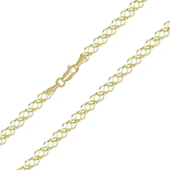 Řetízek Zlatý proplétaný řetízek 4 mm, 8.01 g, 55 cm