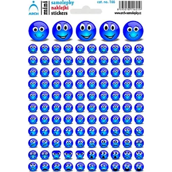 samolepka Samolepky smajlíci barva modrá Arch