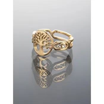 Souprava šperků Ocelový prsten strom života