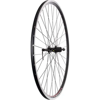 Ráfek na kolo Výplet 622/28" zadní, ráfek dvoustěnný černý, náboj Shimano kazeta 8/9 sp RU 7571