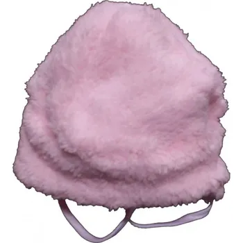 Kojenecké oblečení Kojenecká zimní zavazovací čepička - KLASIK růžová - vel.62