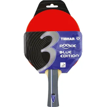 Stolní tenis Tibhar - ROOKIE BLUE EDITION Tloušťka potahů: 2,0 mm, Pálka: Hobby pálka