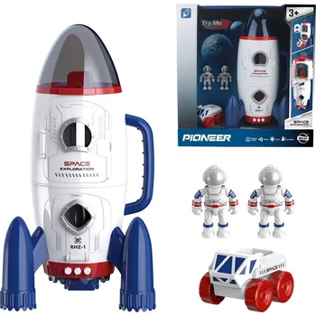 letadlo a vrtulník Raketa vesmírná 29 cm set se 2 kosmonauty a vozítkem