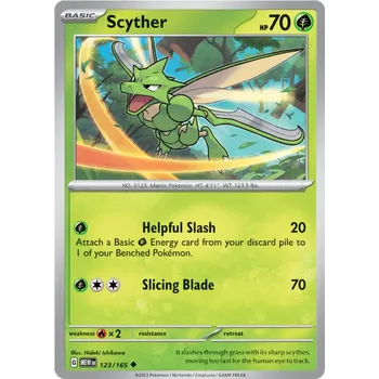 Sběratelská karetní hra Pokémon TCG Scyther 123/165