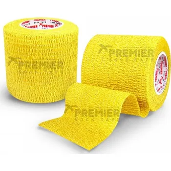 Tejpovací páska PREMIER SOCK TAPE WRAP - 5cm x 4,5m - Žlutá - velikost uni