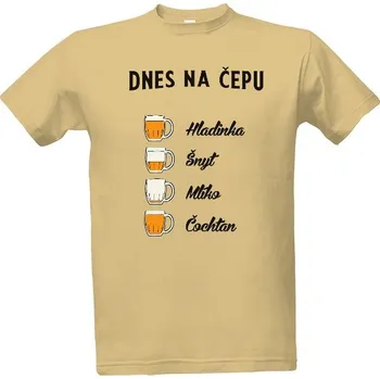 Tričko s potiskem Dnes na čepu pánské