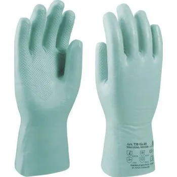 Pracovní rukavice Honeywell KCL Tricotril winter 738 Nitrilové pracovní rukavice chemické (č.8), Pracovní rukavice