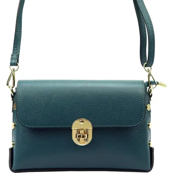 Kabelka Dámská kožená crossbody kabelka Luka 20-052 tyrkysová