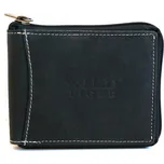 Kožená pánská peněženka Wild Tiger černá (celozipová)