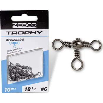 Trojobratlík Zebco Trophy Clover Swivel 10ks 14kg #10