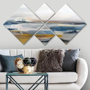 Bytová dekorace ASIR Obraz na MDF 4ks PLÁŽ