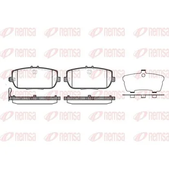 Brzdová destička Sada brzdových destiček, kotoučová brzda REMSA 1190.01
