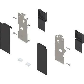 Nábytkové kování BLUM LEGRABOX ZI7.0KS0 čelní držák vnitřní zásuvky výška K, karbon černý-mat