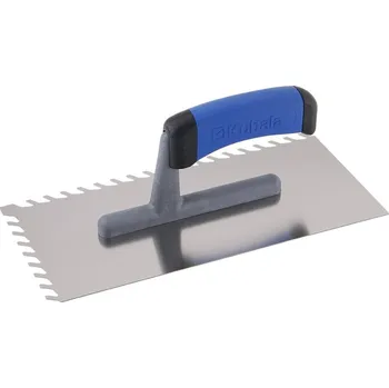 Zednické hladítko KUBALA Hladítko nerezové 130x270mm, šíkmé zuby 8 mm, G-1 0487