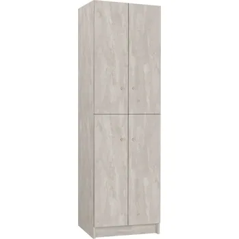 Šatní skříň TRITON šatní skříň lamino se 4 boxy T1970, dekor beton + doprava zdarma