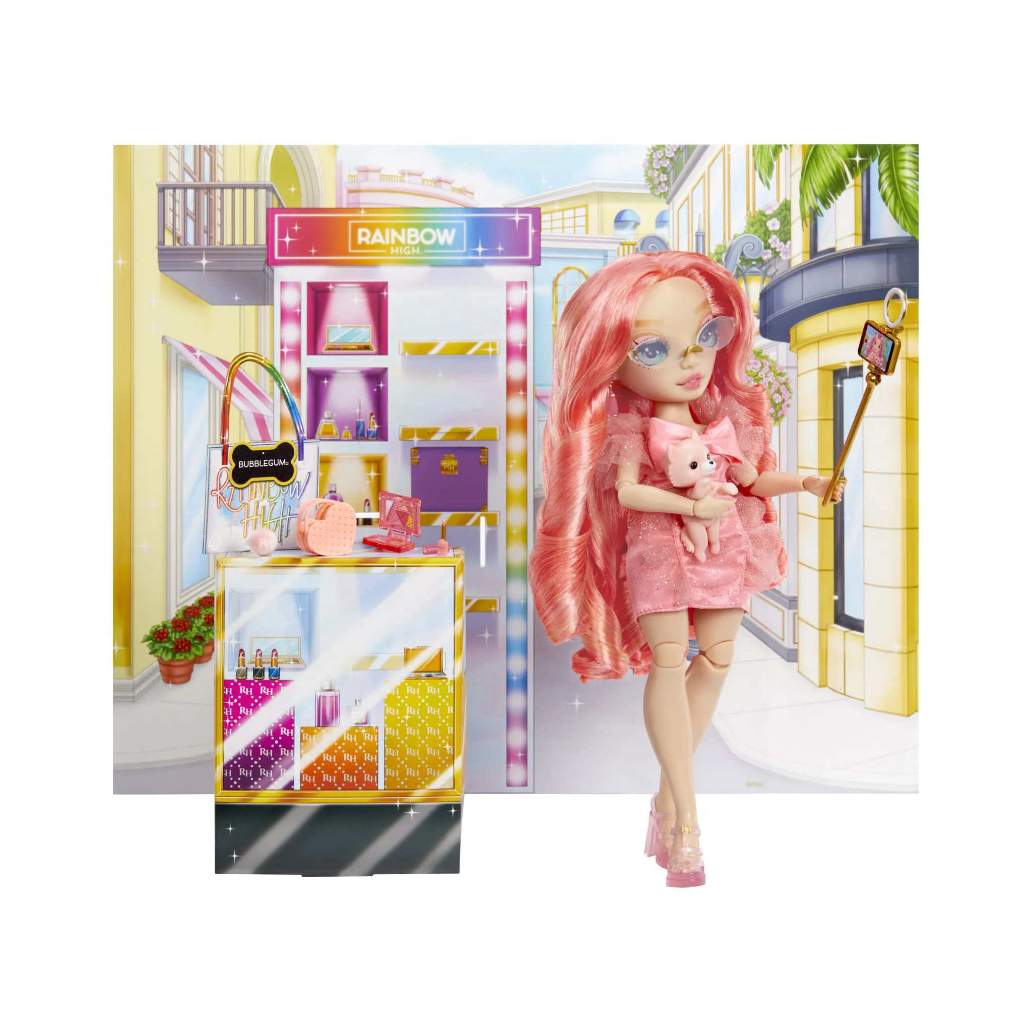 Fotografie 8 - Panenka MGA Rainbow High Fashion Doll New Friends Pinkly Paige
