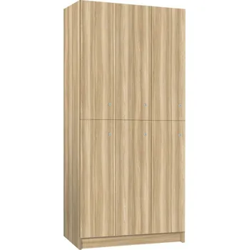 Šatní skříň TRITON šatní skříň lamino se 6 boxy T1970, dekor jasan Blonde Surfside + doprava zdarma