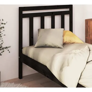 vidaXL Čelo postele 95 x 4 x 100 cm masivní borovice [822244] Barva: Černá