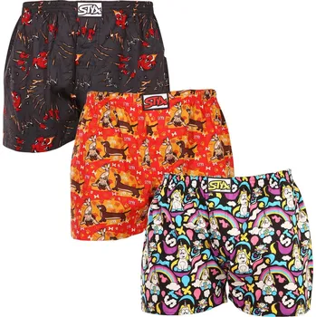 Trenýrky 3PACK pánské trenky Styx art klasická guma vícebarevné (3A11824) S Možnost vrácení zboží ZDARMA do 120 dnů!