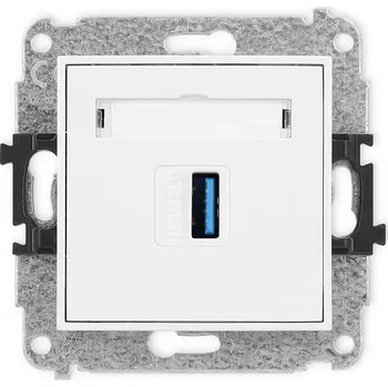 Elektrická zásuvka KARLIK Zásuvka USB AA 3.0 Barva: Matná bílá