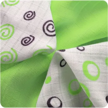 Dětský vlhčený ubrousek Bambusové plenové ubrousky 9 ks 30x30 cm Kikko Spirals&Bubbles