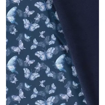 EU Softshell motýl na modré metráž