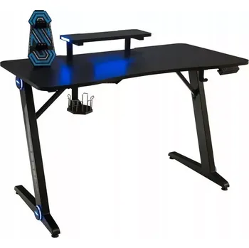 Jídelní stůl 2energy Herní stůl, LED, černý | 120 x 60 x 76 cm