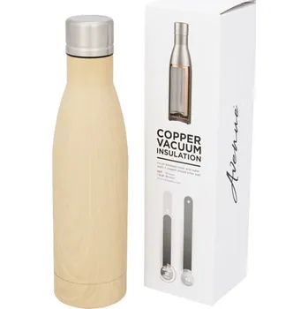 Termoska Vasa termoska s vakuovo-měděnou izolací dřevěná