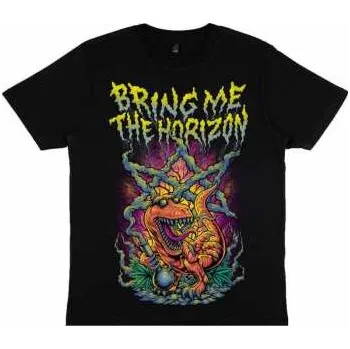 Pánské tričko Merch Bring Me the Horizon: Bring Me The Horizon Unisex T-shirt: Smoking Dinosaur (x-large) XL