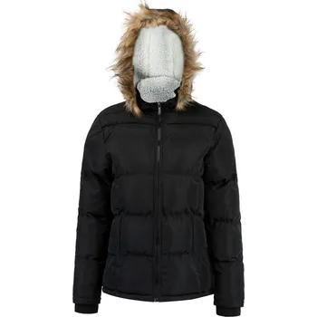 dámská přechodová bunda LEE COOPER - BLACK - XL (Lee Cooper Faux Fur Hood Jacket Ladies)