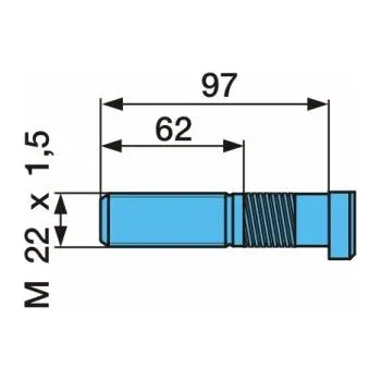 Plechové kolo Šroub kola M22x1,5 - 108/97 BPW 9261