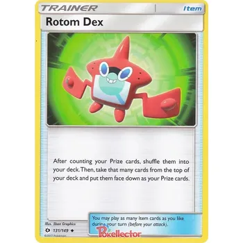 Karetní hra Rotom Dex 131/149 - Sun & Moon Typ karty: Reverse Holo