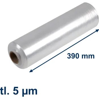 Obalový materiál Stretch fólie ruční předepnutá 390mm / 5µm / 480m - Nano Bolt