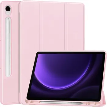 Pouzdro na tablet VSECHNONAMOBIL 66574 LEATHER Zaklápěcí kryt Samsung Galaxy Tab S10 FE / Tab S10 Lite / Tab S9 FE růžový