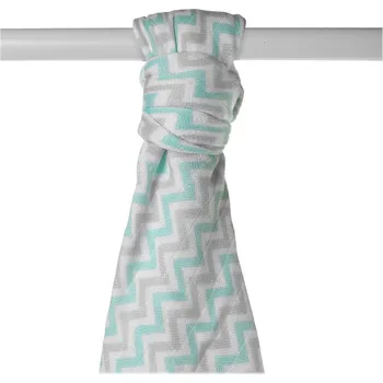 Bambusová osuška Kikko Scandinavian Mix 90x100 cm Barva: Mint Chevron