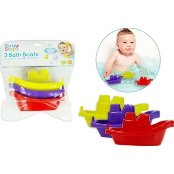 Hračka pro nejmenší FIRST PLAY Lodičky do vany 3 ks