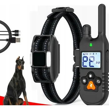 Obojek pro psa Výcvikový obojek TrekDog 1000 1000m, 1km, vodotěsný, nabíjecí, podsvícený