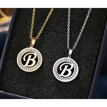 Náhrdelník Řetízek s přívěskem B, Varianta Zlatá