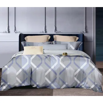 Povlečení Textilomanie Klipper šedé 140 x 200, 70 x 80 cm zipový uzávěr