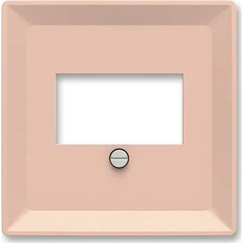 vypínač ABB - Zoni, kryt zásuvky komunikační přímé (pro HDMI, USB, VGA, USB nabíječku, reprozásuvku), pudrová