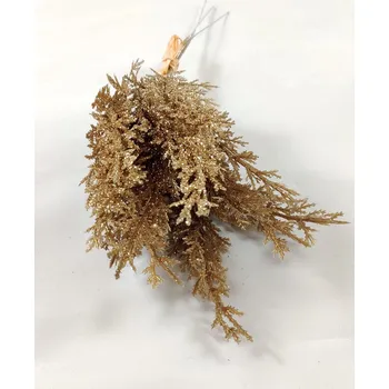 Vánoční dekorace Větev chvojí zlatá