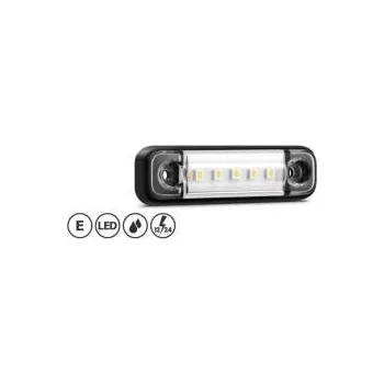 Přídavný světlomet Poziční světlo LED 12/24V čiré / bílé - kabel 500 mm 18990